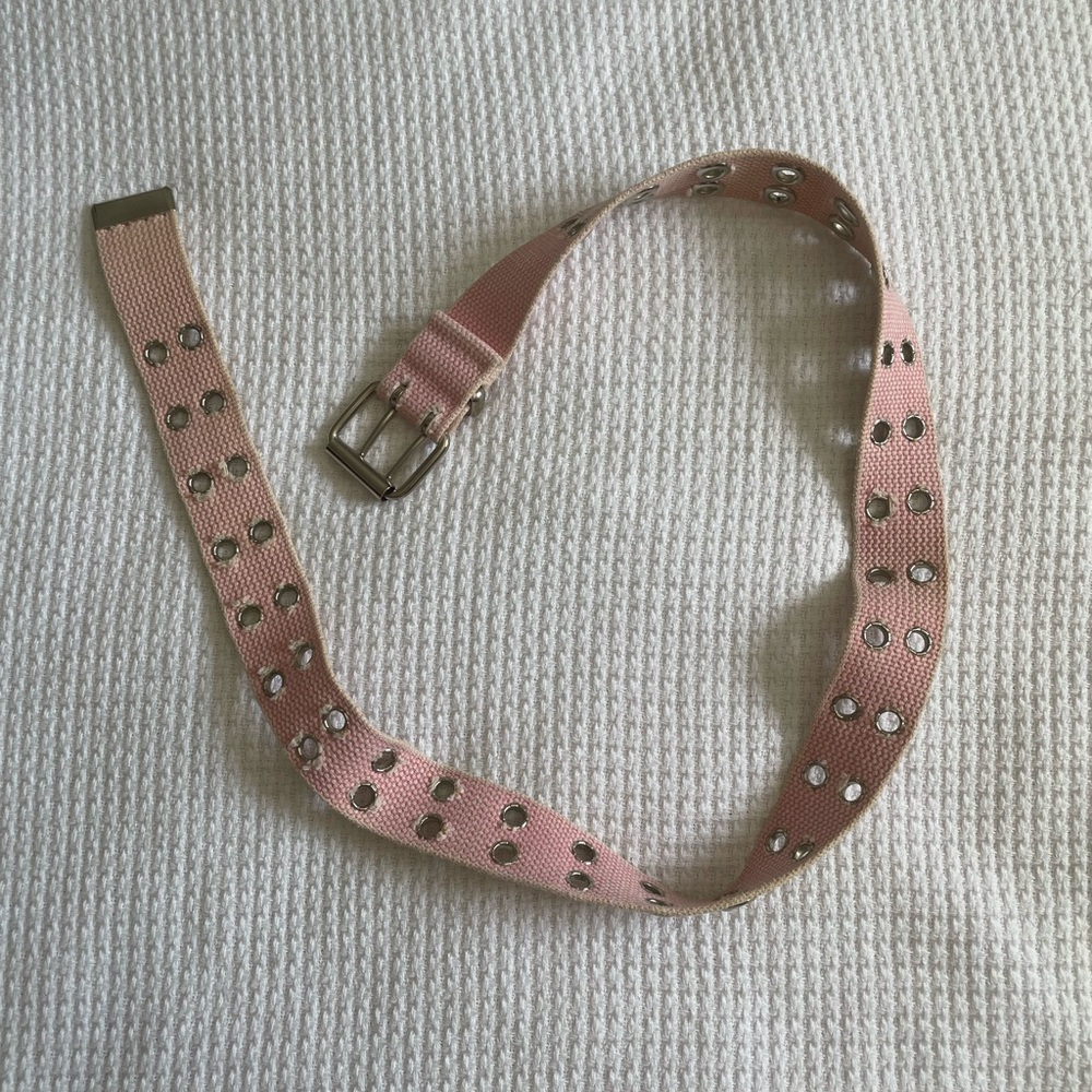 Pink Grommet Belt